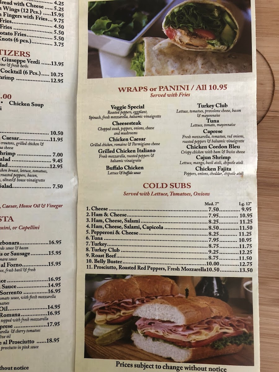 Menu Nick's Pizza And Pasta Manakawkin-5